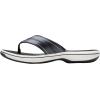 imageClarks Womens Breeze Reyna Cloudsteppers FlipFlopBlack Synthetic