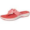 imageClarks Womens Breeze Reyna Cloudsteppers FlipFlopBright Coral Synthetic