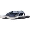 imageClarks Womens Breeze Reyna Cloudsteppers FlipFlopNavy Synthetic