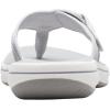 imageClarks Womens Breeze Reyna Cloudsteppers FlipFlopSilver Synthetic