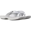 imageClarks Womens Breeze Reyna Cloudsteppers FlipFlopSilver Synthetic