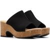 imageClarks Womens Nerisa Vine Cork Wedge SandalBlack Nubuck