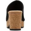 imageClarks Womens Nerisa Vine Cork Wedge SandalBlack Nubuck