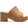 imageClarks Womens Nerisa Vine Cork Wedge SandalLight Tan Nubuck
