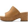 imageClarks Womens Nerisa Vine Cork Wedge SandalLight Tan Nubuck
