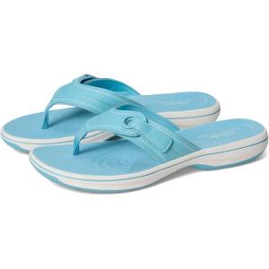 imageClarks Womens Breeze Reyna Cloudsteppers FlipFlopSky Blue Synthetic