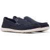 imageClarks Mens Flexway Step MoccasinNavy Suede