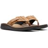 imageClarks Mens Wesley Sun Flip FlopTan Leather