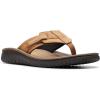 imageClarks Mens Wesley Sun Flip FlopTan Leather