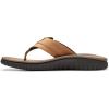 imageClarks Mens Wesley Sun Flip FlopTan Leather