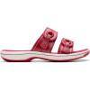 imageClarks Womens Breeze Maye Slide SandalCherry Synthetic