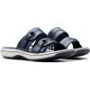 imageClarks Womens Breeze Maye Slide SandalNavy Synthetic