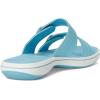 imageClarks Womens Breeze Maye Slide SandalSky Blue Synthetic