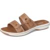 imageClarks Womens Breeze Maye Slide SandalWarm Beige Synthetic