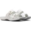 imageClarks Womens Breeze Maye Slide SandalWhite Synthetic
