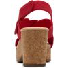 imageClarks Womens Nerisa West Heeled SandalCherry Nubuck