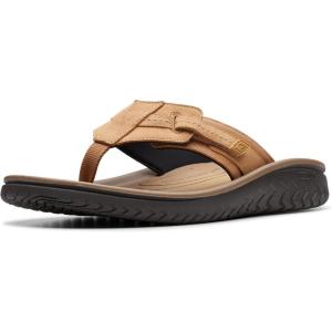 imageClarks Mens Wesley Sun Flip FlopTan Leather