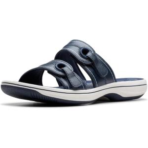 imageClarks Womens Breeze Maye Slide SandalNavy Synthetic