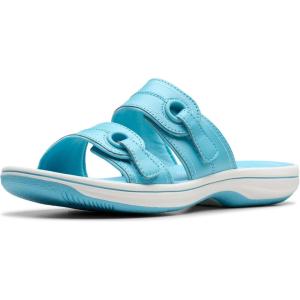 imageClarks Womens Breeze Maye Slide SandalSky Blue Synthetic