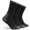 imageClarks Mens Casual Half Cushion Crew Sock with Air Channel 3 Pair Black Mens 712 Shoe