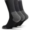 imageClarks Mens Casual Half Cushion Crew Sock with Air Channel 3 Pair Black Mens 712 Shoe