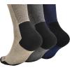 imageClarks Mens Casual Half Cushion Crew Sock with Air Channel 3 Pair StoneDenimCharcoal Mens 712 Shoe