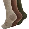imageClarks Mens Casual Half Cushion Crew Socks with Fine Rib Welt 3 Pair Multicolour Mens 712 Shoe