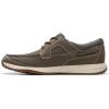 imageClarks Mens Sailview Lace Boat ShoeTaupe Nubuck