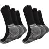 imageClarks Mens Sport Half Cushion Crew Socks 6 Pair Black Mens 712 Shoe