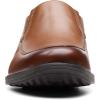 imageClarks Mens Whiddon Step Leather Leather LoafersDark Tan Leather