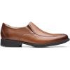 imageClarks Mens Whiddon Step Leather Leather LoafersDark Tan Leather