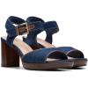 imageClarks Womens AmbyrLyn Faye Heeled SandalDark Denim