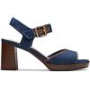 imageClarks Womens AmbyrLyn Faye Heeled SandalDark Denim