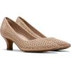 imageClarks Womens Kepley Sky Pump ShoeBeige Leather