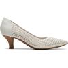 imageClarks Womens Kepley Sky Pump ShoeOff White Leather