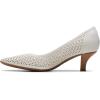 imageClarks Womens Kepley Sky Pump ShoeOff White Leather