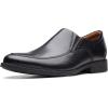 imageClarks Mens Whiddon Step Leather Leather LoafersBlack Leather