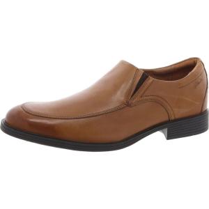 imageClarks Mens Whiddon Step Leather Leather LoafersDark Tan Lea