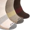 imageClarks Mens Casual Half Cushion Anklet Socks 3 Pair StoneKhakiBrown Mens 712 Shoe