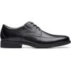 imageClarks Mens Whiddon Pace Leather Comfort Insole Derby ShoesBlack Leather