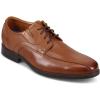 imageClarks Mens Whiddon Pace Leather Comfort Insole Derby ShoesDark Tan Leather