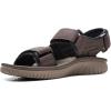 imageClarks Mens Wesley Bay Flat SandalBrown Synthetic