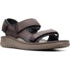 imageClarks Mens Wesley Bay Flat SandalBrown Synthetic