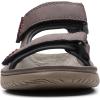 imageClarks Mens Wesley Bay Flat SandalBrown Synthetic