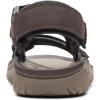 imageClarks Mens Wesley Bay Flat SandalBrown Synthetic