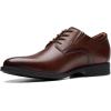 imageClarks Mens Whiddon Plain Toe OxfordMahogany Leather