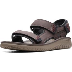 imageClarks Mens Wesley Bay Flat SandalBrown Synthetic