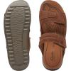 imageClarks Mens Crestview Easy Flat SandalCola Leather