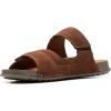 imageClarks Mens Crestview Easy Flat SandalCola Leather