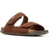 imageClarks Mens Crestview Easy Flat SandalCola Leather